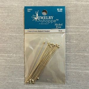 The Jewelry Shoppe Silver Ballpoint Headpins